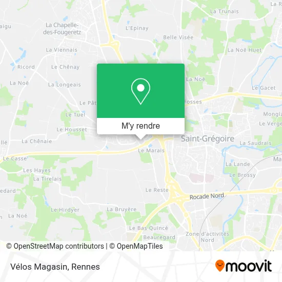 Vélos Magasin plan