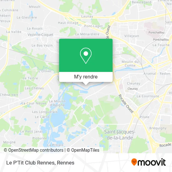 Le P'Tit Club Rennes plan