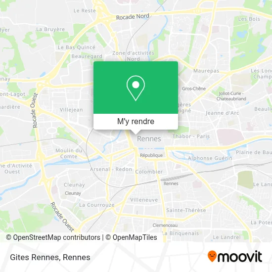 Gites Rennes plan
