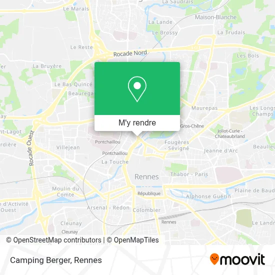 Camping Berger plan