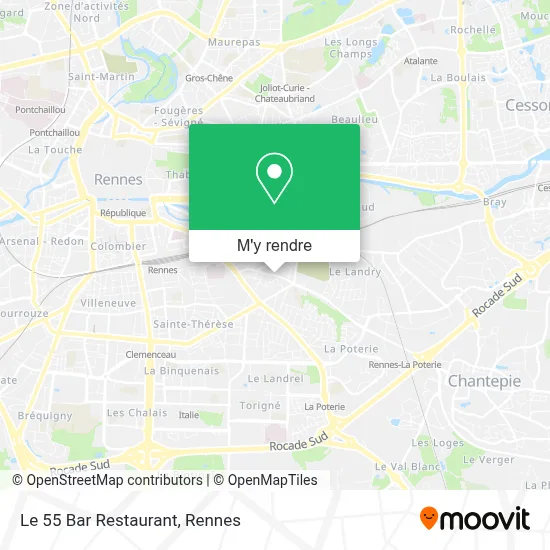 Le 55 Bar Restaurant plan