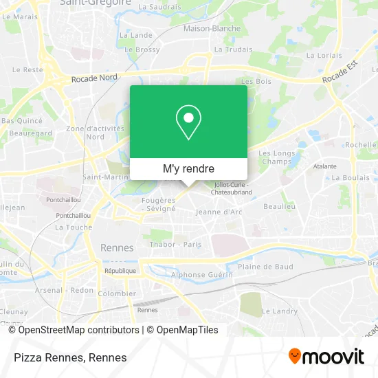 Pizza Rennes plan