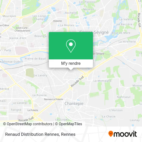 Renaud Distribution Rennes plan