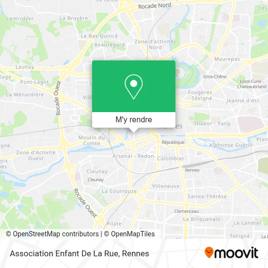 Association Enfant De La Rue plan