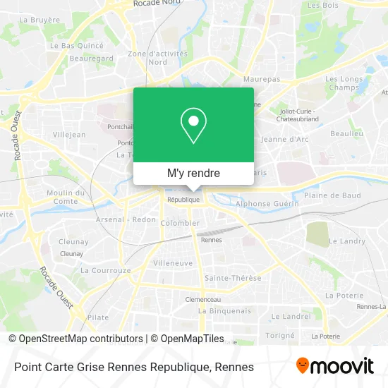 Point Carte Grise Rennes Republique plan