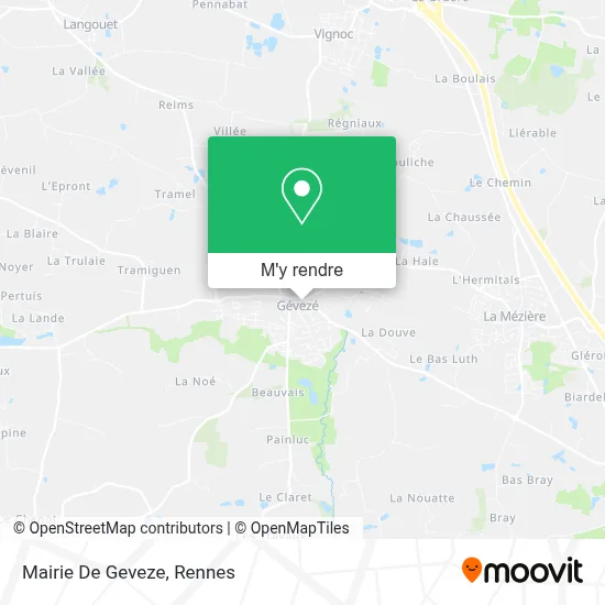 Mairie De Geveze plan