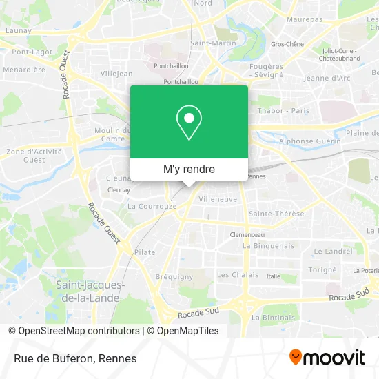 Rue de Buferon plan