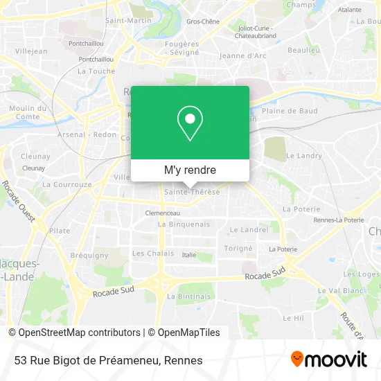 53 Rue Bigot de Préameneu plan