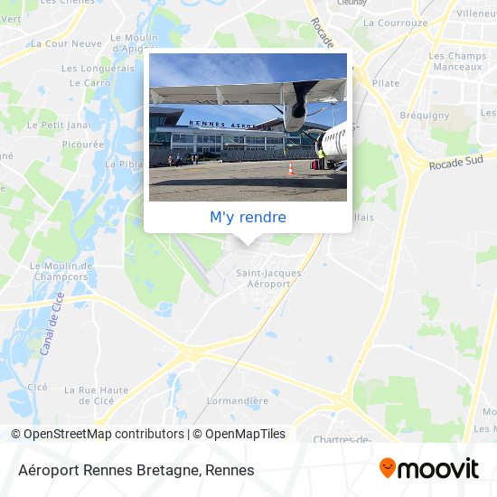 Aéroport Rennes Bretagne plan
