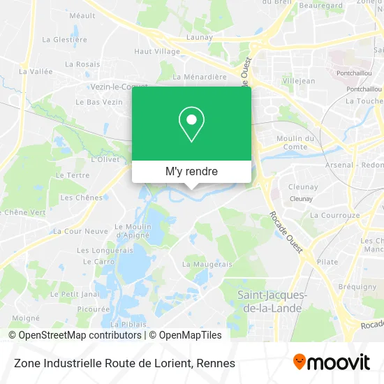 Zone Industrielle Route de Lorient plan