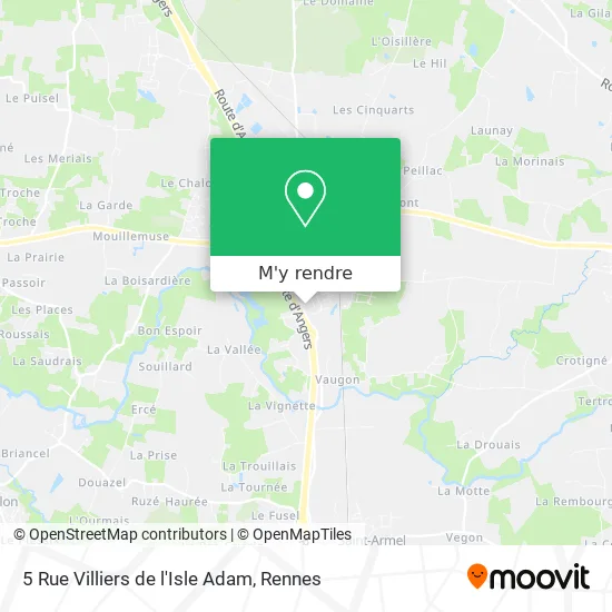 5 Rue Villiers de l'Isle Adam plan