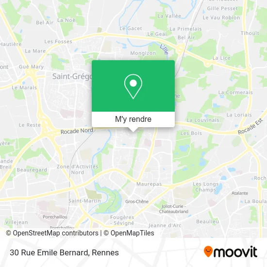 30 Rue Emile Bernard plan