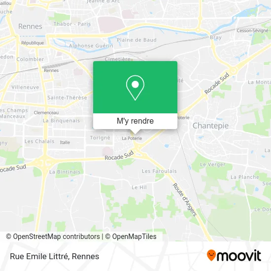 Rue Emile Littré plan