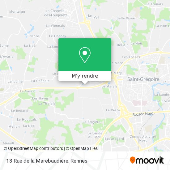 13 Rue de la Marebaudière plan