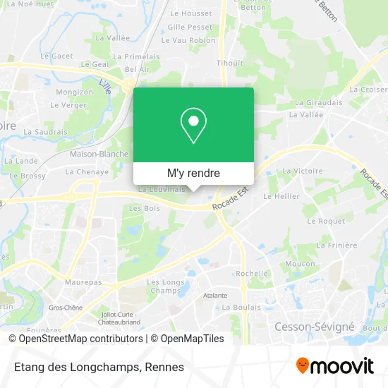 Etang des Longchamps plan