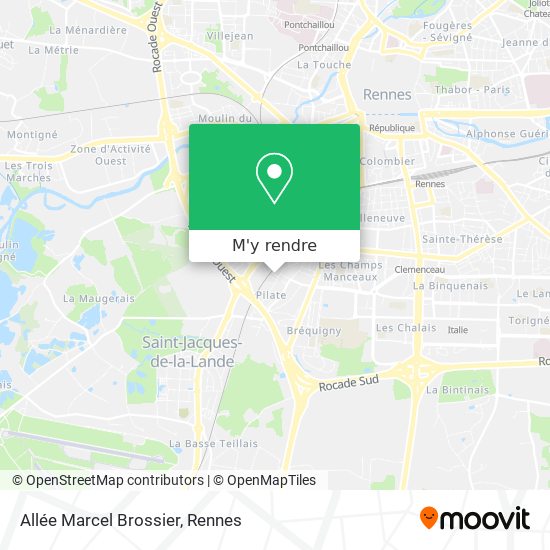 Allée Marcel Brossier plan