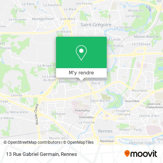 13 Rue Gabriel Germain plan