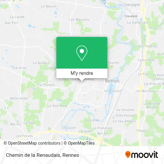 Chemin de la Renaudais plan