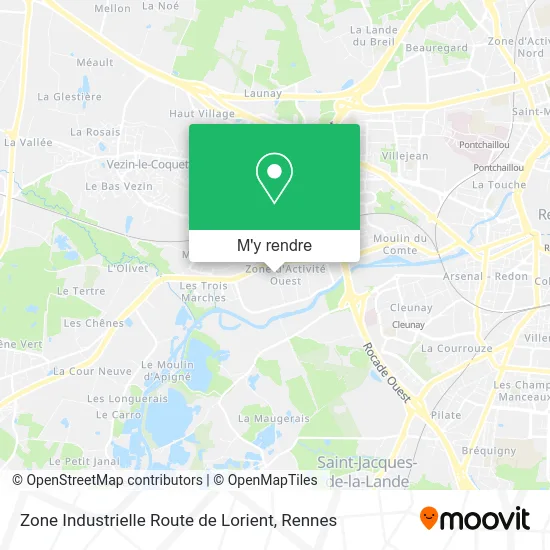 Zone Industrielle Route de Lorient plan