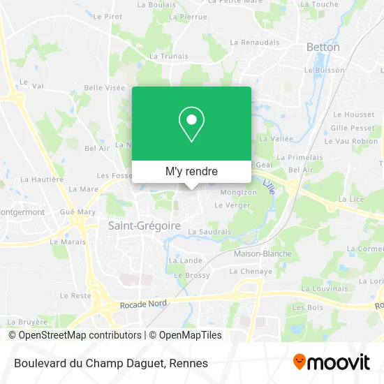 Boulevard du Champ Daguet plan