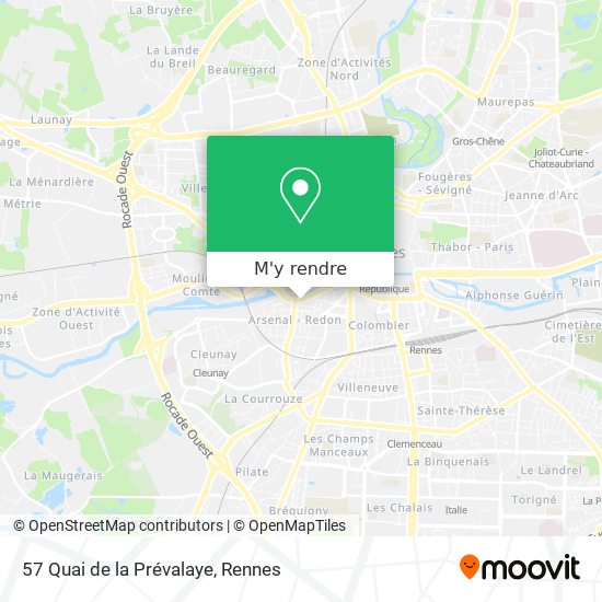57 Quai de la Prévalaye plan