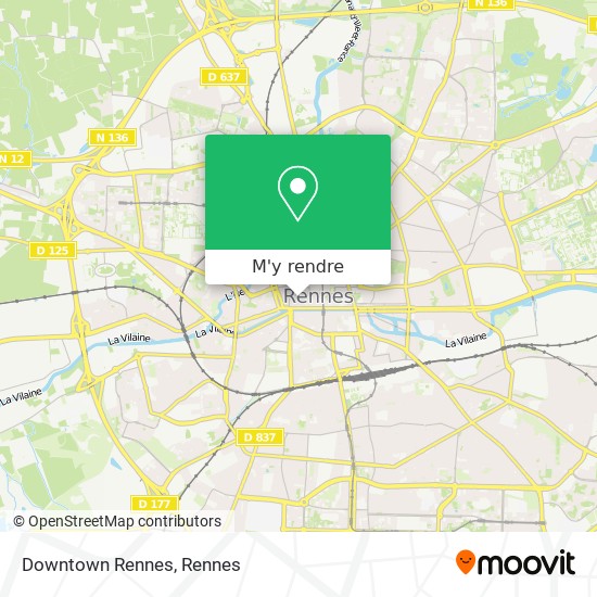 Downtown Rennes plan