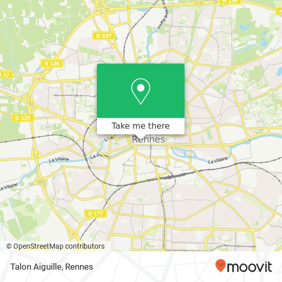 Talon Aiguille, 10 Rue du Chapitre 35000 Rennes plan