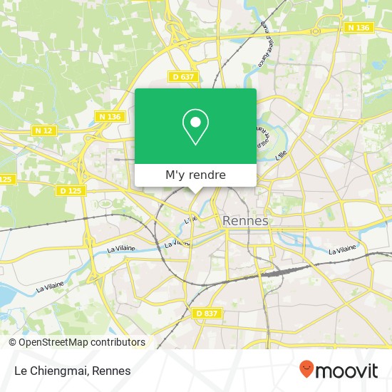 Le Chiengmai, 37 Boulevard de Verdun 35000 Rennes plan