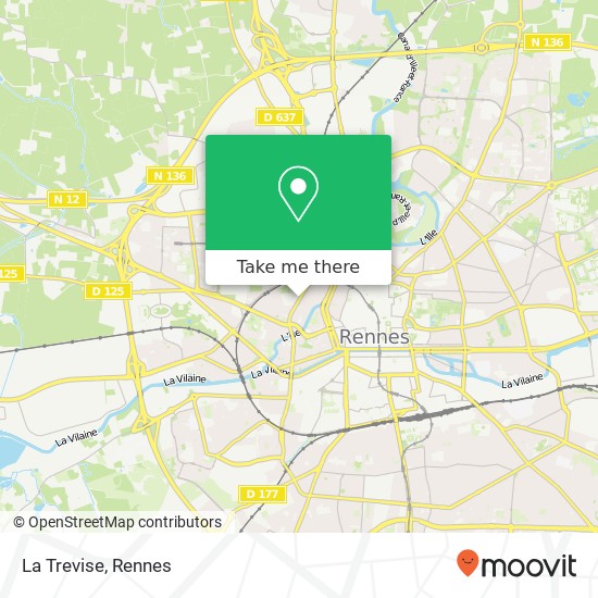 La Trevise, 37BIS Boulevard de Verdun 35000 Rennes plan