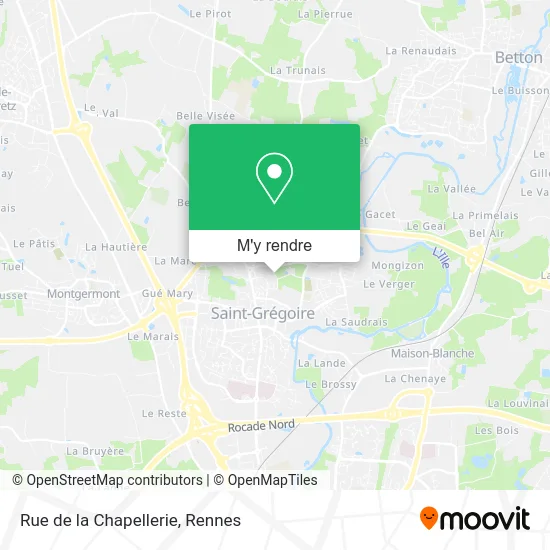 Rue de la Chapellerie plan