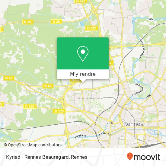 Kyriad - Rennes Beauregard plan