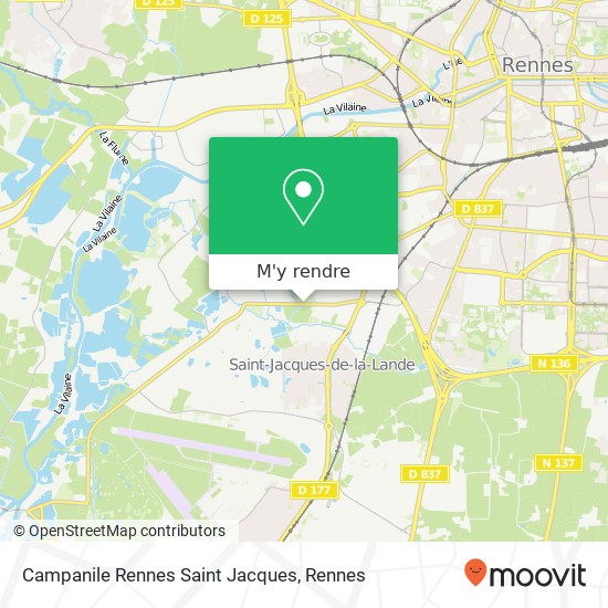 Campanile Rennes Saint Jacques plan