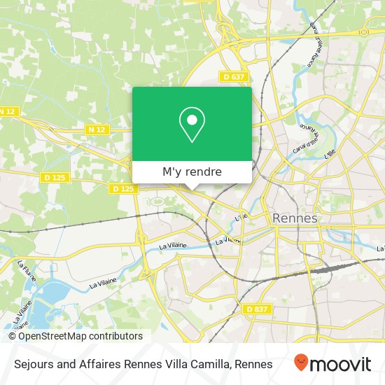 Sejours and Affaires Rennes Villa Camilla plan