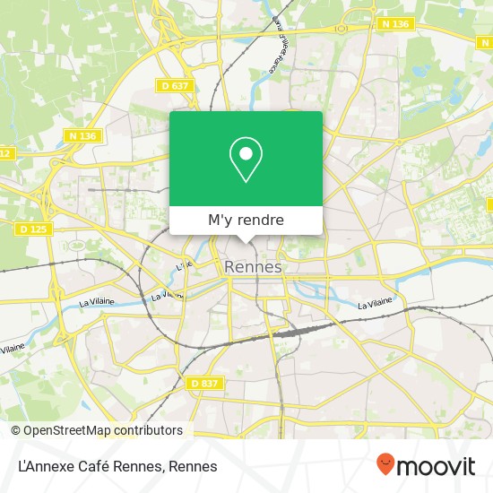 L'Annexe Café Rennes, 18 Rue Saint-Michel 35000 Rennes plan