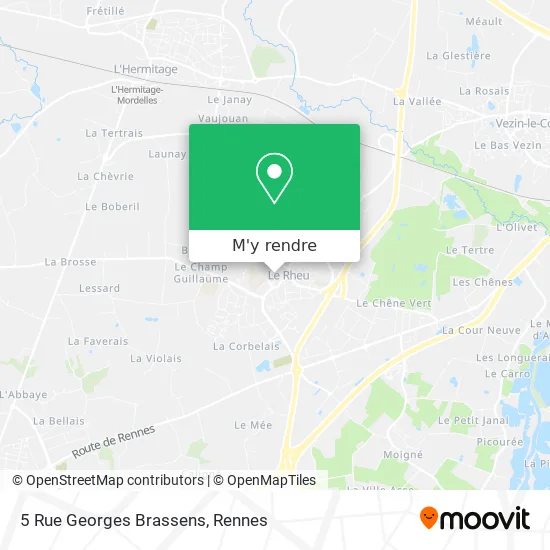 5 Rue Georges Brassens plan