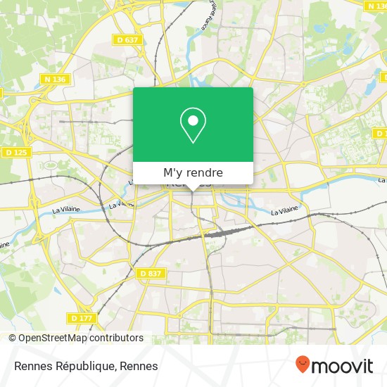 Rennes République plan