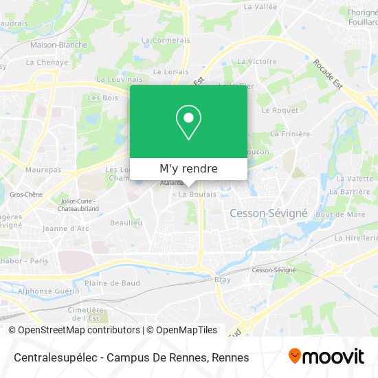 Centralesupélec - Campus De Rennes plan