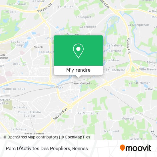 Parc D'Activités Des Peupliers plan