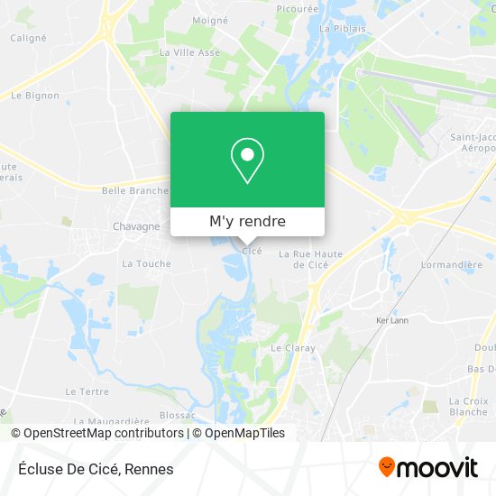 Écluse De Cicé plan