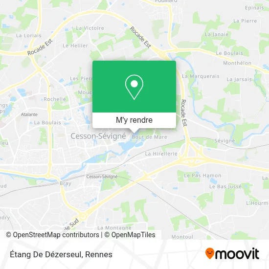 Étang De Dézerseul plan