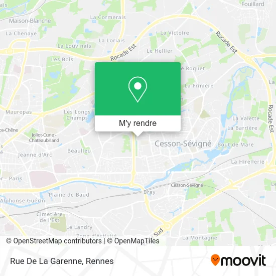 Rue De La Garenne plan