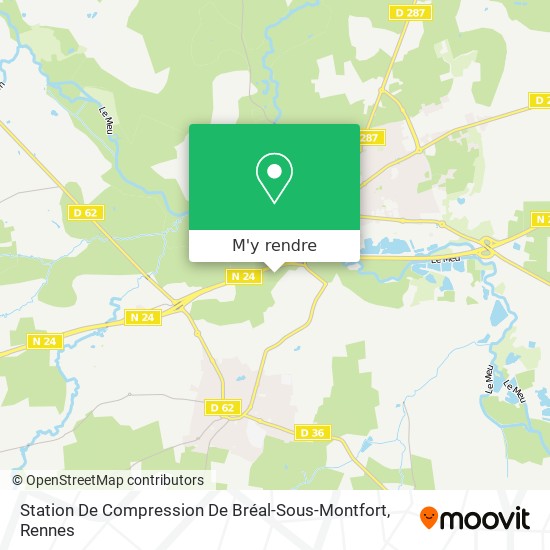 Comment aller à Station De Compression De BréalSousMontfort en bus