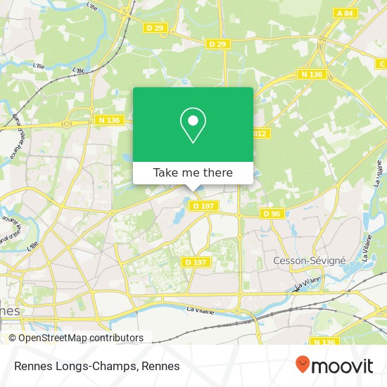Rennes Longs-Champs plan