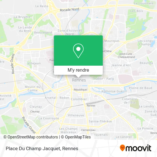 Place Du Champ Jacquet plan