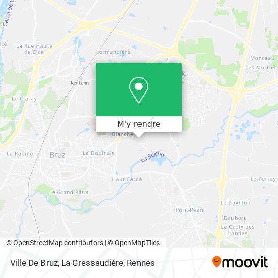 Ville De Bruz, La Gressaudière plan