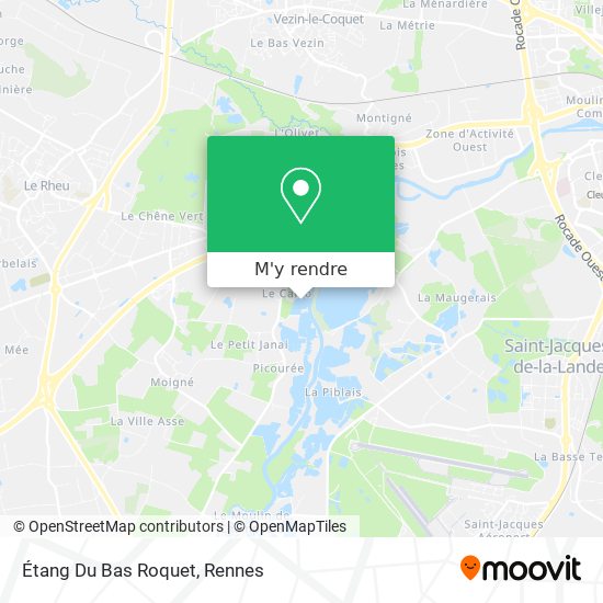 Étang Du Bas Roquet plan