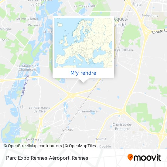 Parc Expo Rennes-Aéroport plan
