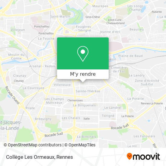 Collège Les Ormeaux plan