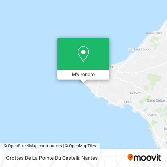 Grottes De La Pointe Du Castelli plan