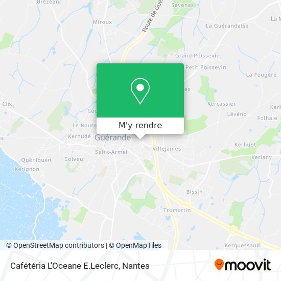 Cafétéria L'Oceane E.Leclerc plan